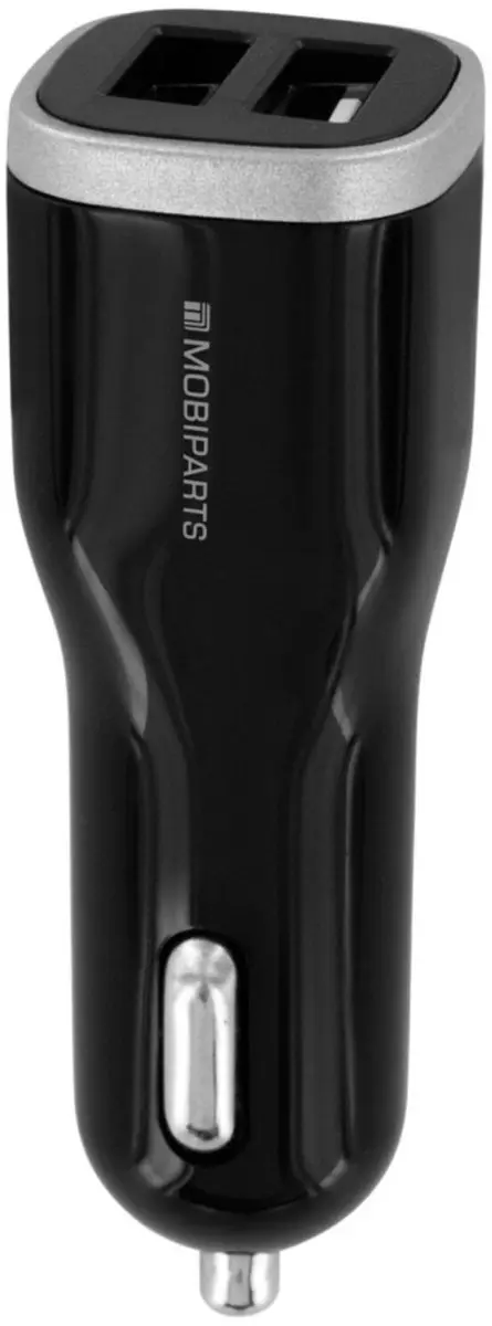 Mobiparts Quick Charge Car Charger Dual USB 5A - Zwart