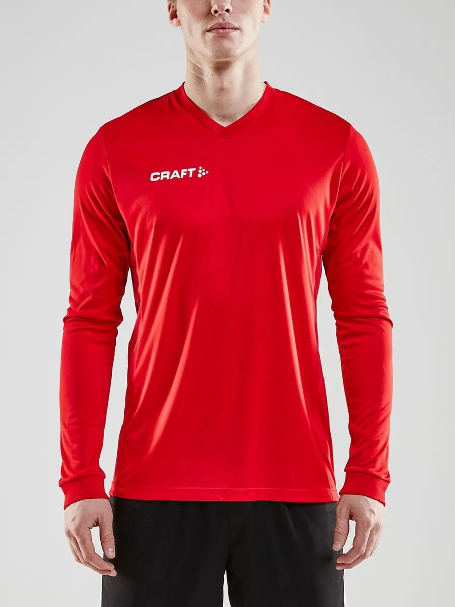 Craft Squad Jersey Solid Heren Sportshirt - Maat L - Rood/Wit
