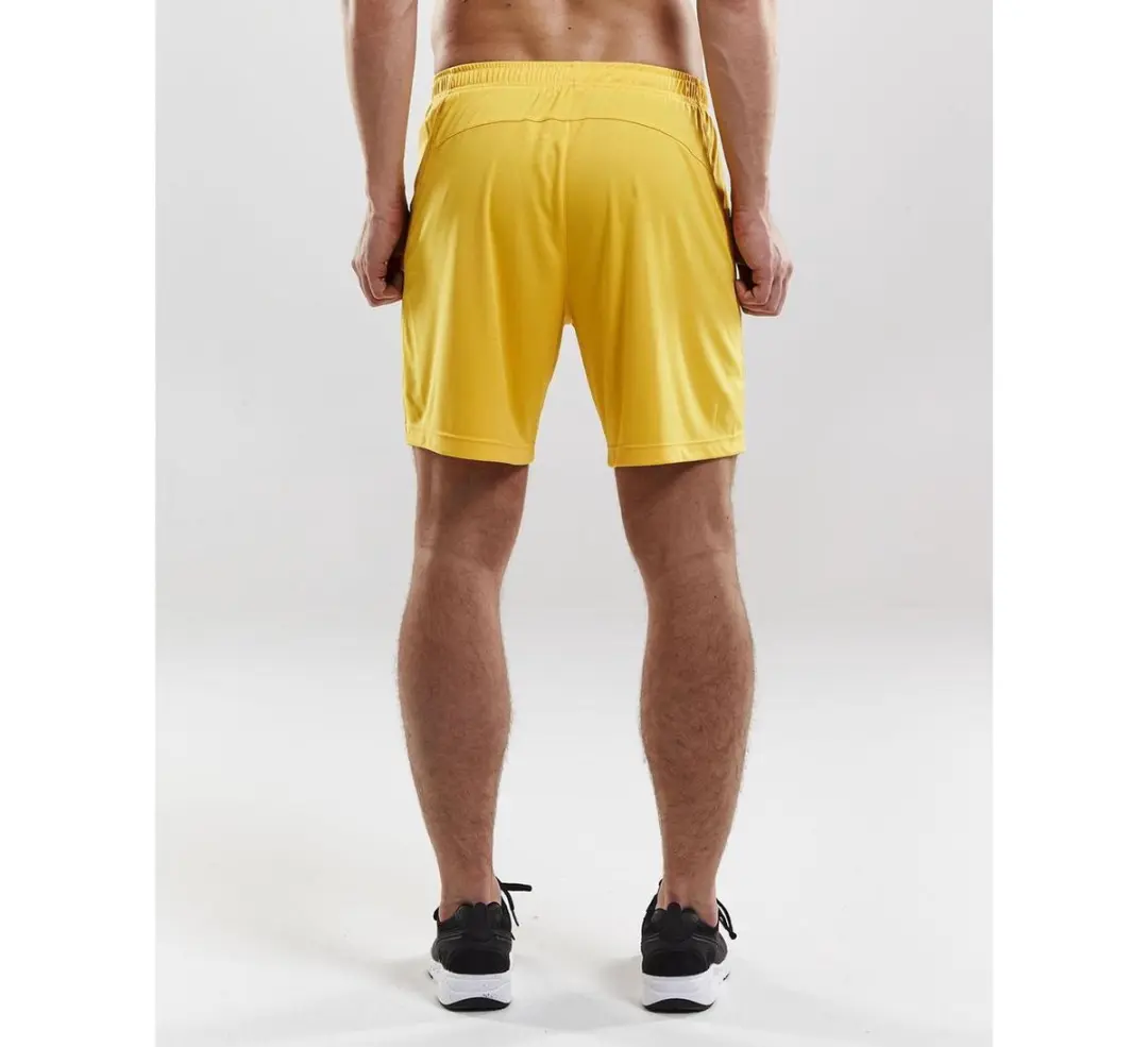 Craft Squad Short Heren Sportbroek - S - Geel/Zwart