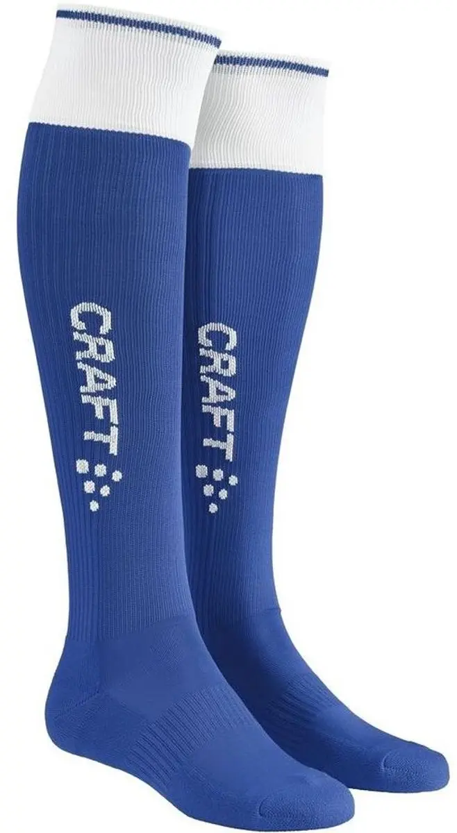 Craft Progress 2.0 Contrast Voetbalkousen 34/36 - Royal/Wit