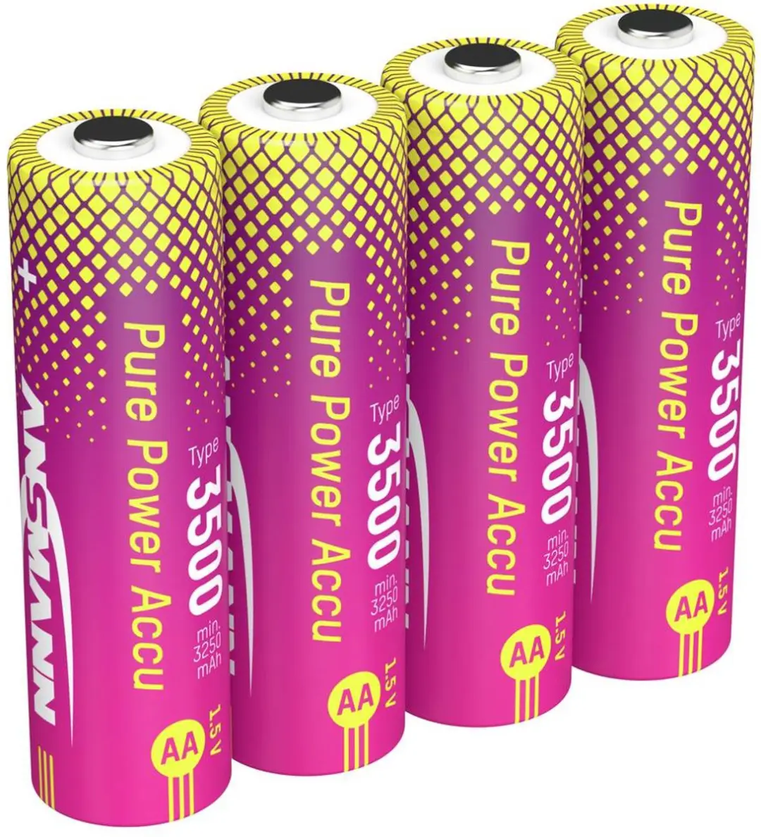 Ansmann Li-ion AA Oplaadbare Batterijen 3250mAh - 4 Stuks