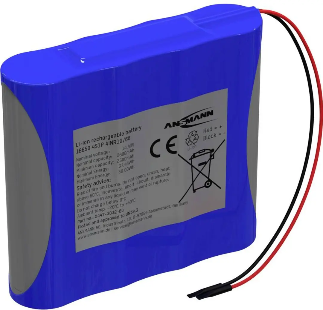 Ansmann 4S1P Accupack 14.4V 2600mAh