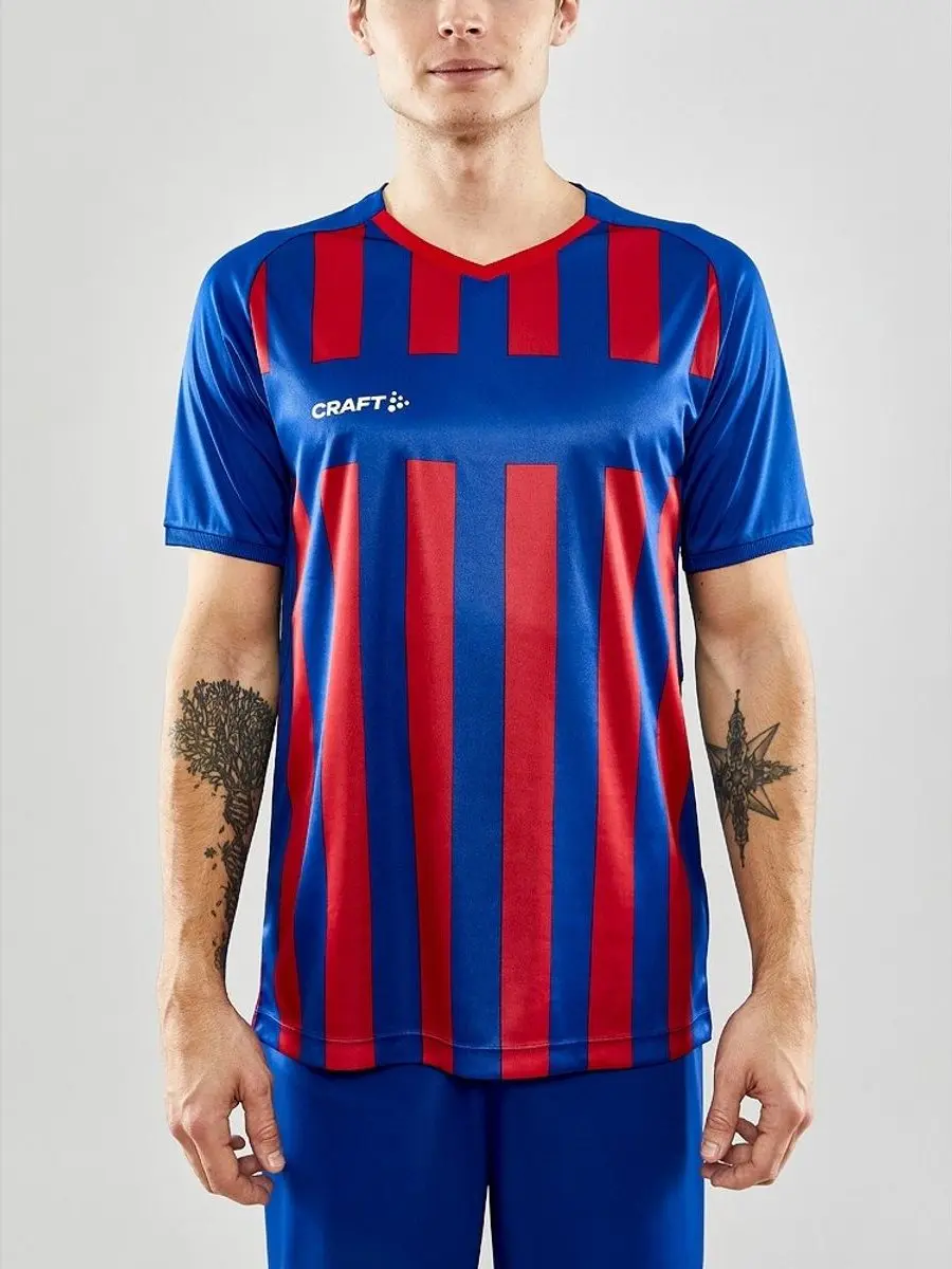 Craft Progress 2.0 Stripe Shirt Heren - Rood L