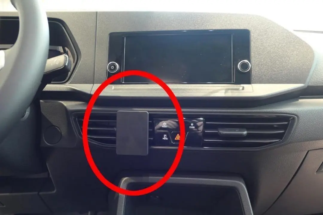 Brodit ProClip Center Mount Houder - Volkswagen Caddy 2021 / Ford Tourneo Connect 2023 - Zwart