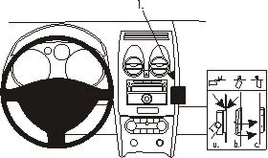 Brodit ProClip Houder Zwart - Nissan Qashqai 2007-2013 - afbeelding 6 van 6