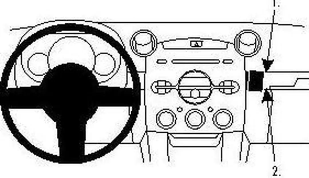 Brodit ProClip Mazda 2 2008-2010 - Zwart