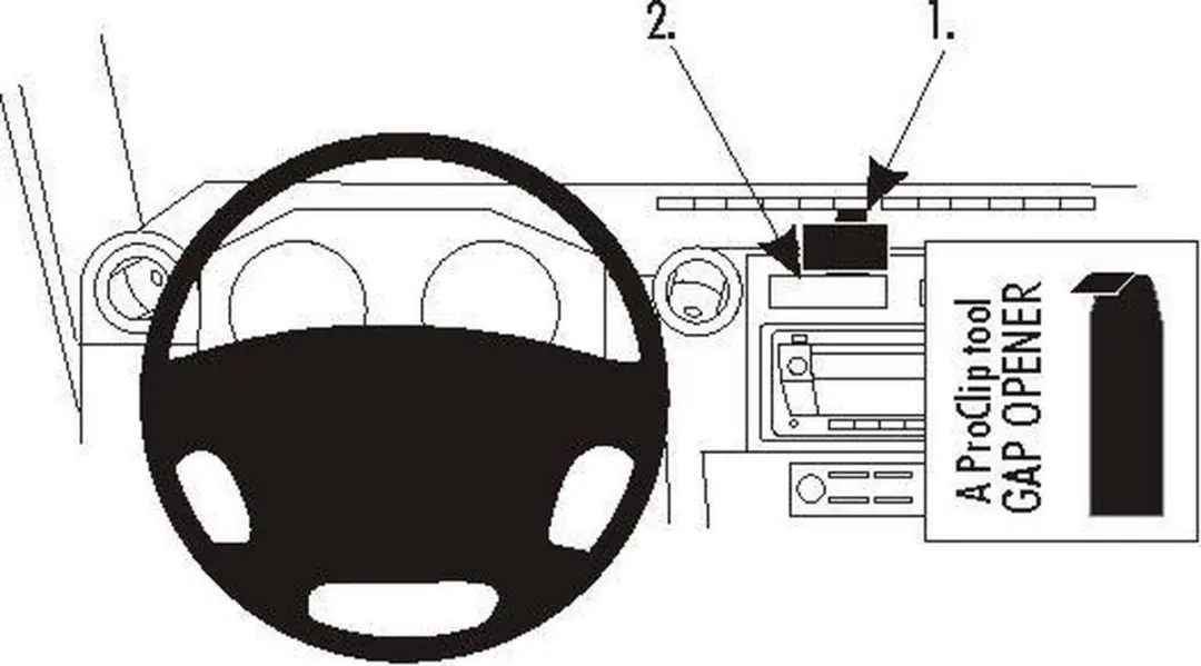 Brodit ProClip 854467 Toyota LandCruiser 70 Center Mount