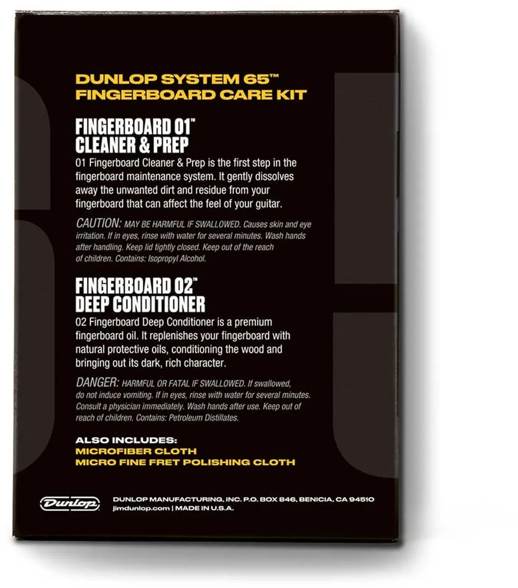 Dunlop 6502 System 65 Gitaar Toetskit - Bruin/Geel/Zwart