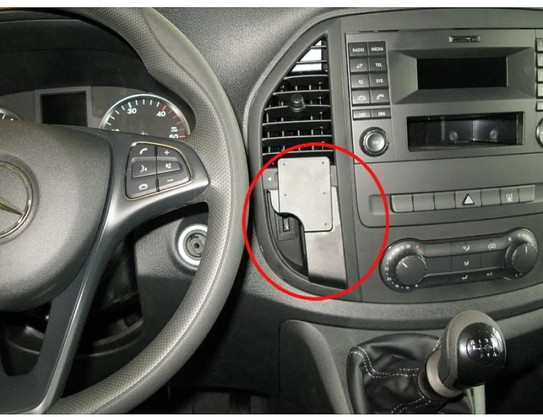 Brodit ProClip 855220 Center Mount Houder - Mercedes Vito 2015-2023 - Zwart