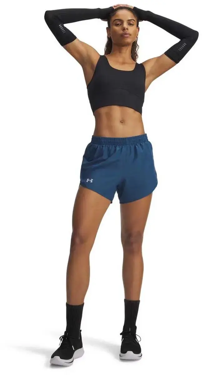 Under Armour Fly By 3 Short Blauw M