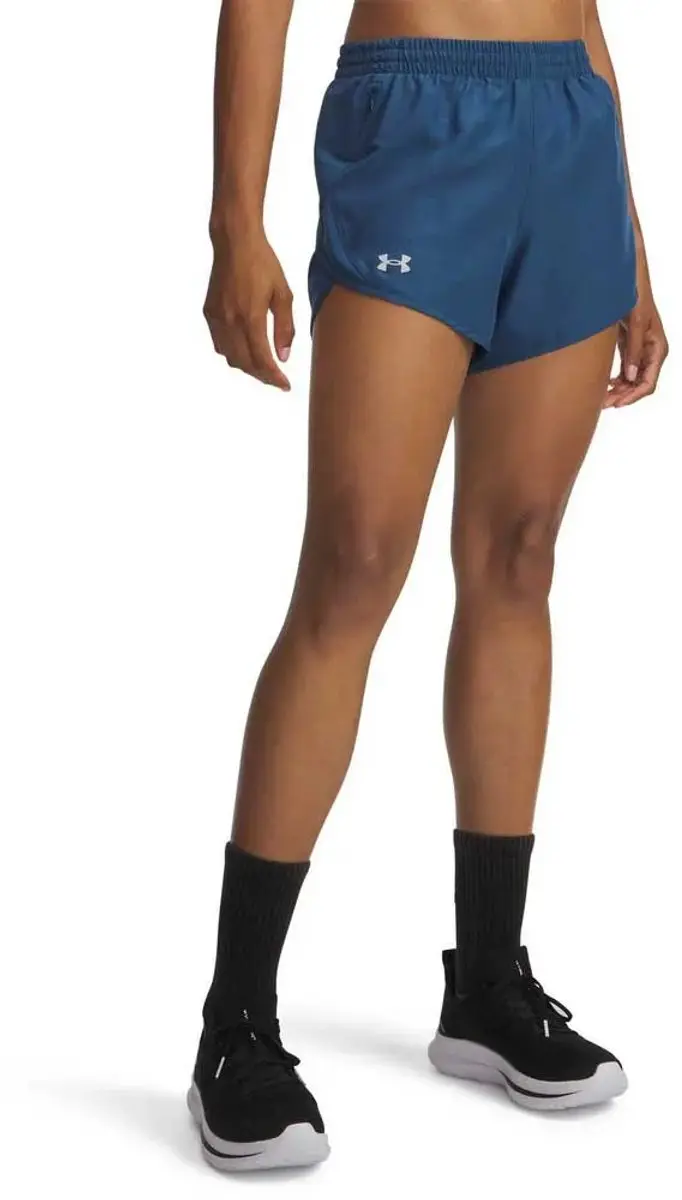 Under Armour Fly By 3 Short Blauw M
