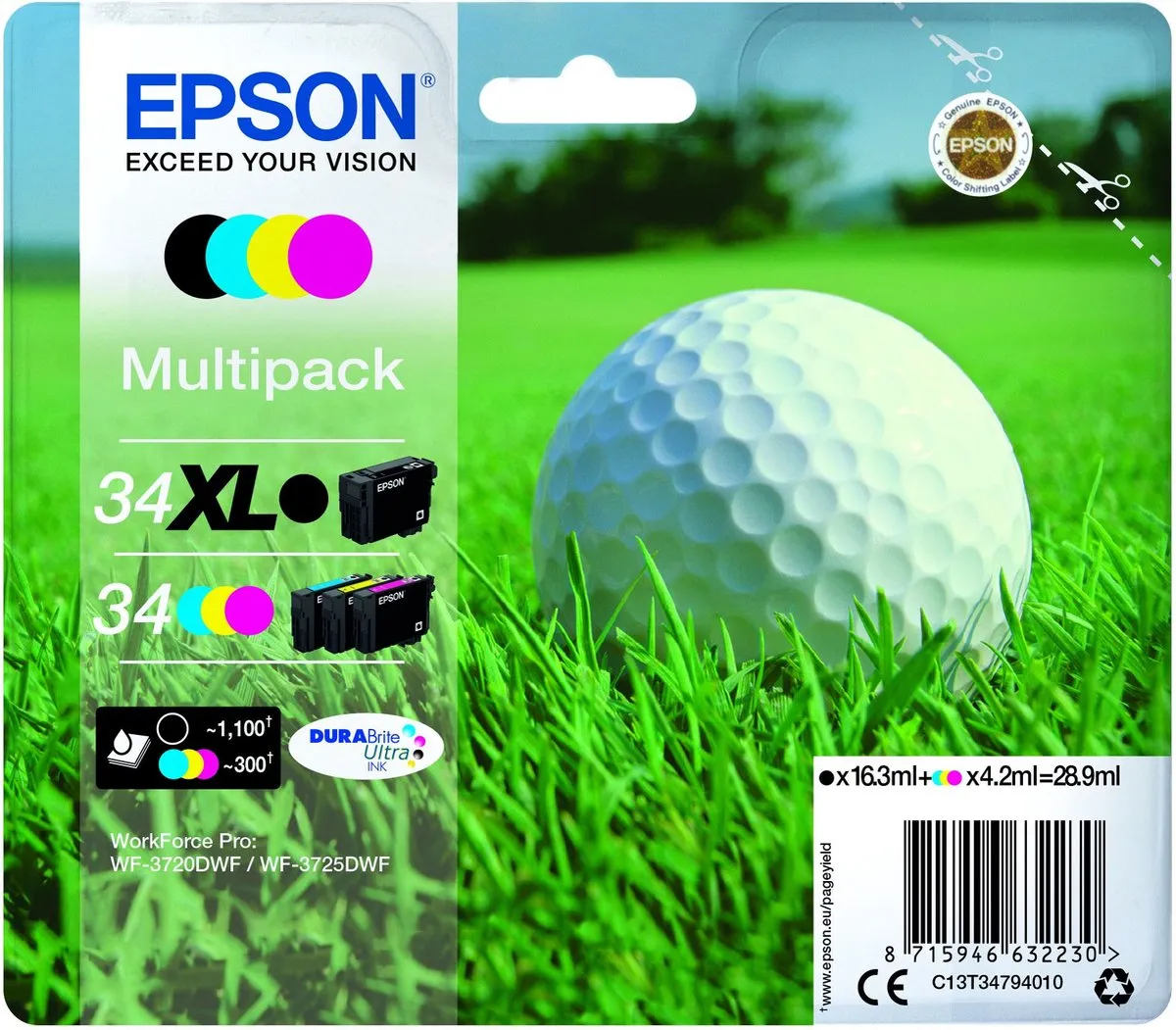 Epson 34XL Multipack Inktcartridges