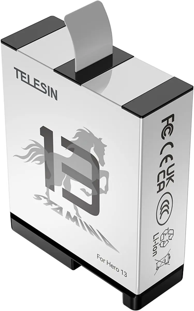 Telesin Oplaadbare Batterij GoPro Hero 13 1950mAh - Wit