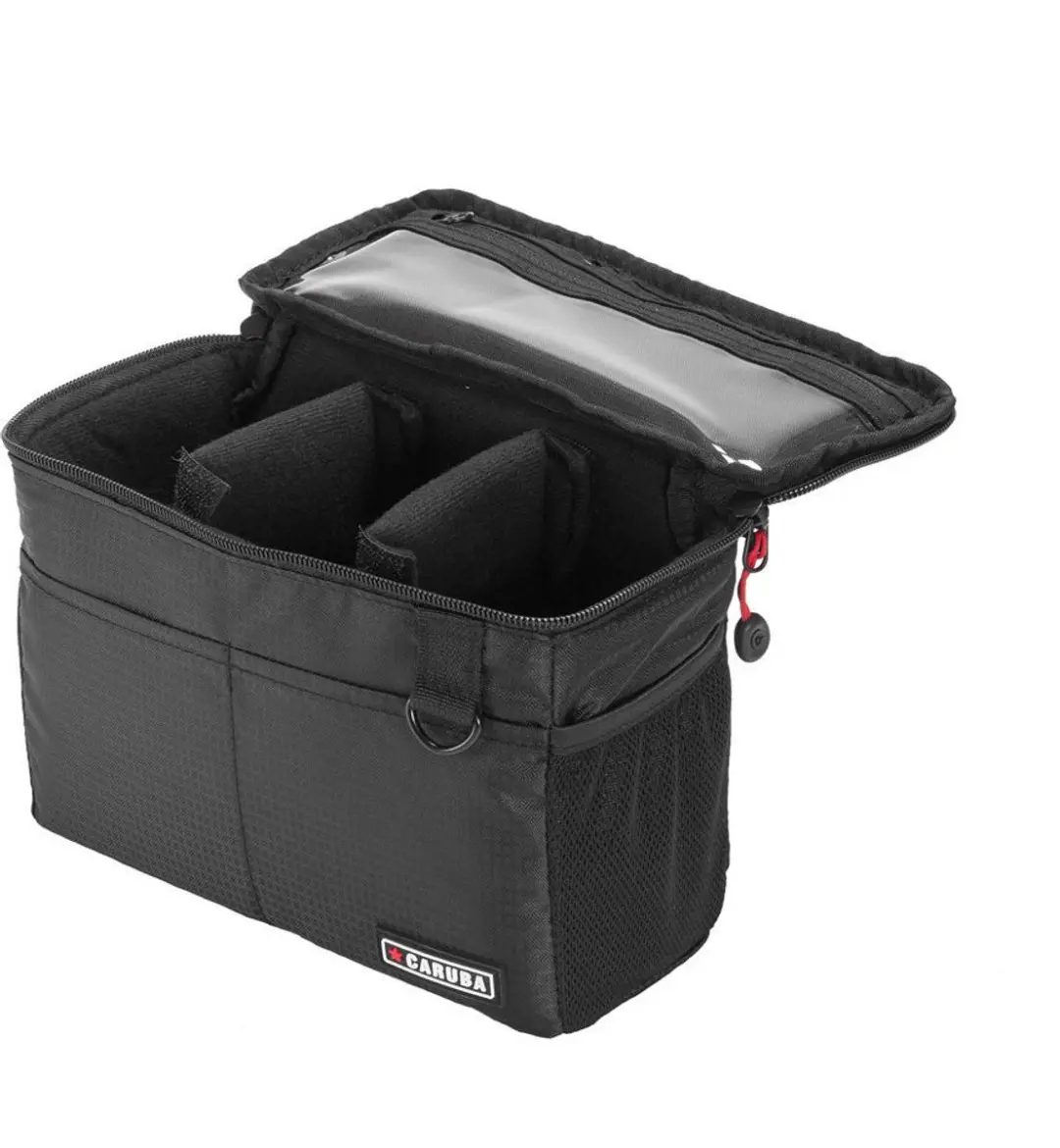 Caruba Insert Toploader L Camerahoesje - 3 Lenzen - Zwart