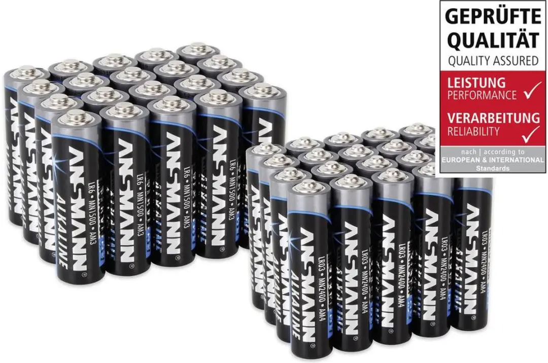 Ansmann AAA/AA Batterijset - 40 Stuks - afbeelding 6 van 6