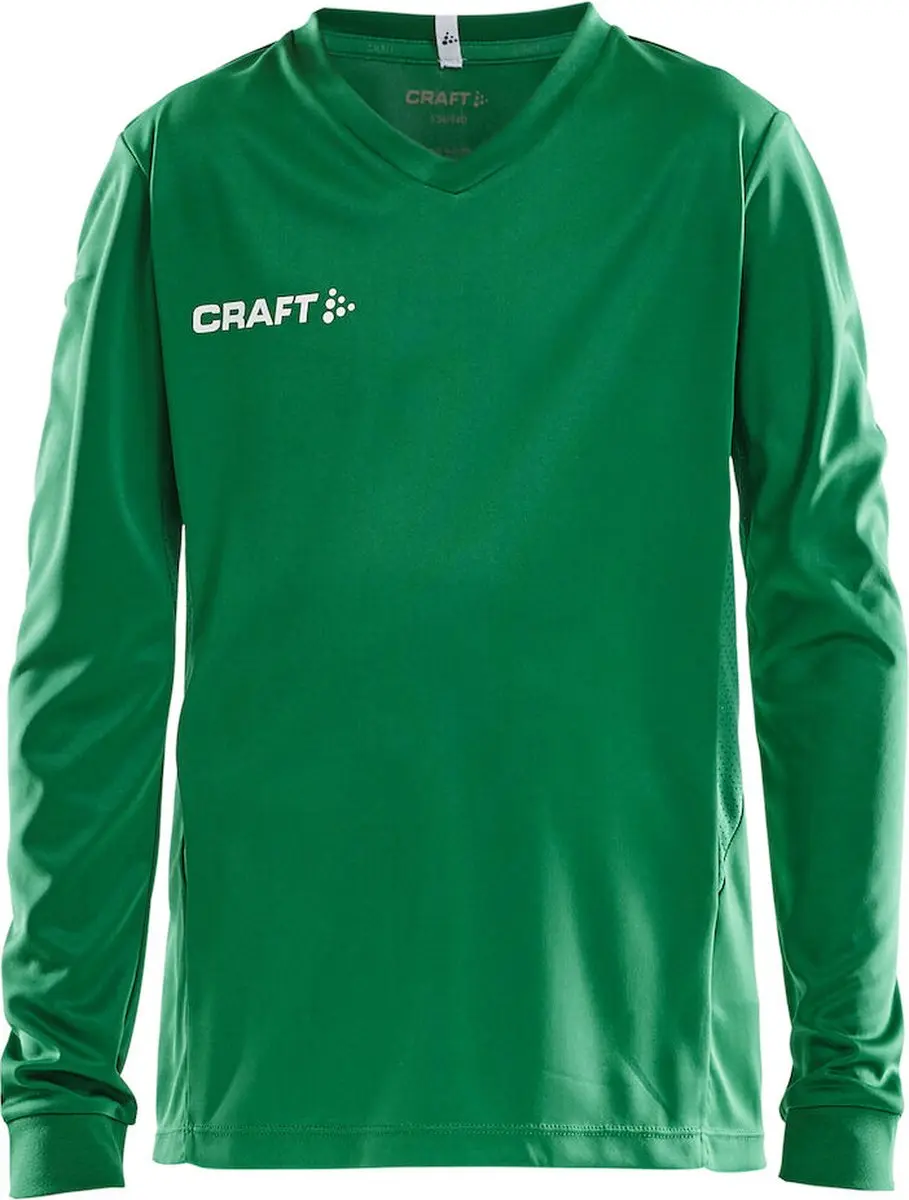 Craft Squad Jersey Solid LS Jr 158/164 - Team Green