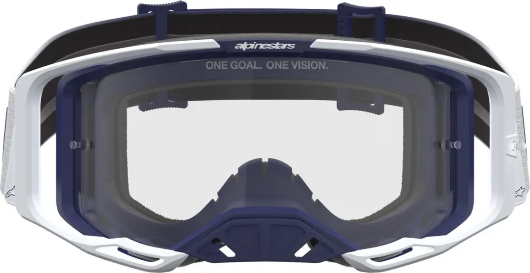Alpinestars Vision 8 Motocrossbril - Wit/Blauw