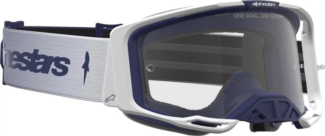 Alpinestars Vision 8 Motocrossbril - Wit/Blauw