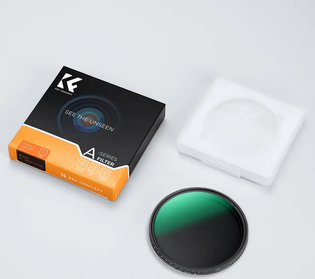 K&F Concept KF01.1359 ND8-2000 Variabel Grijsfilter 72mm - Zwart