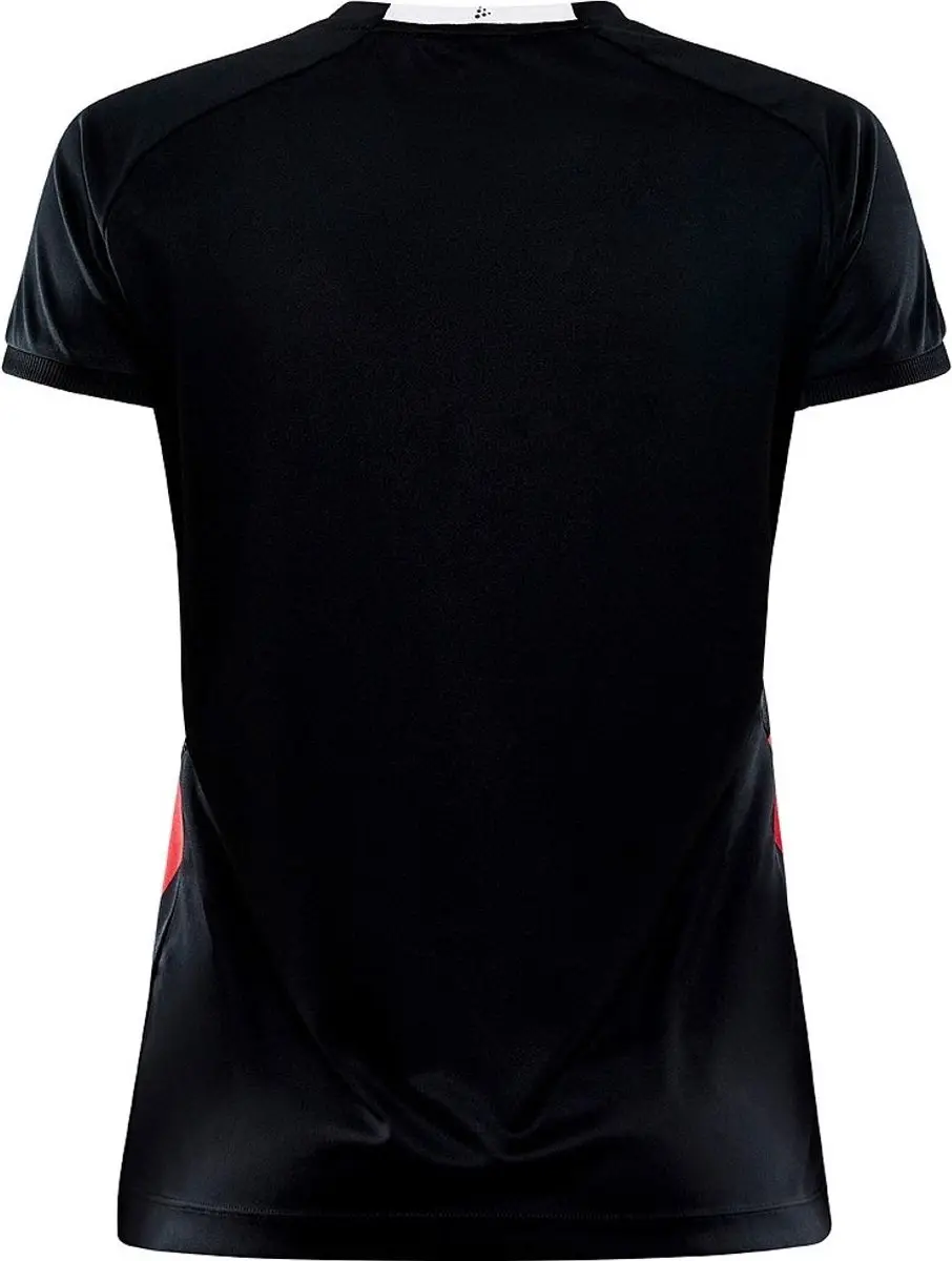 Craft Progress 2.0 Stripe Shirt Dames - XL - Zwart/Rood