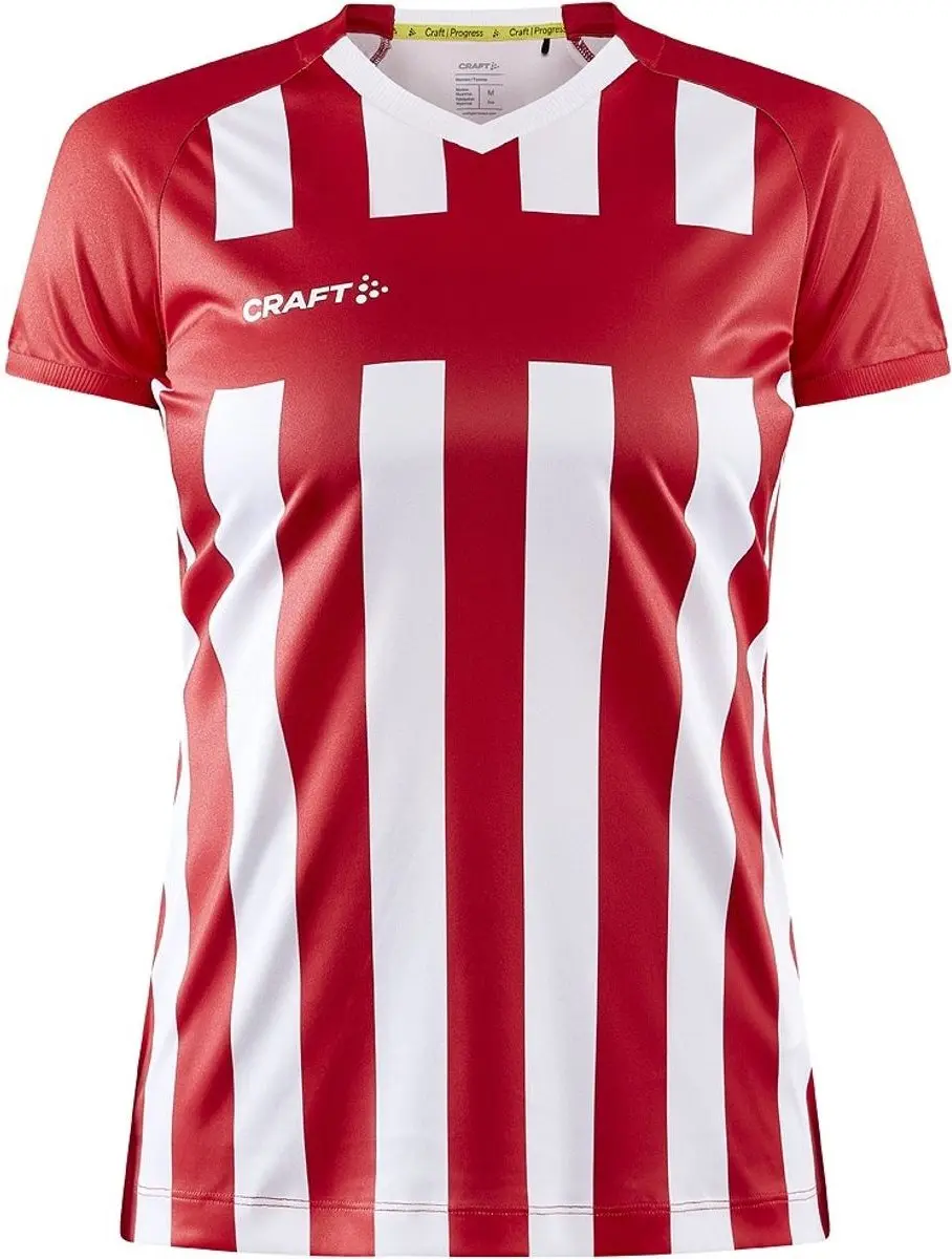 Craft Progress 2.0 Stripe Shirt Dames - Rood/Wit XS