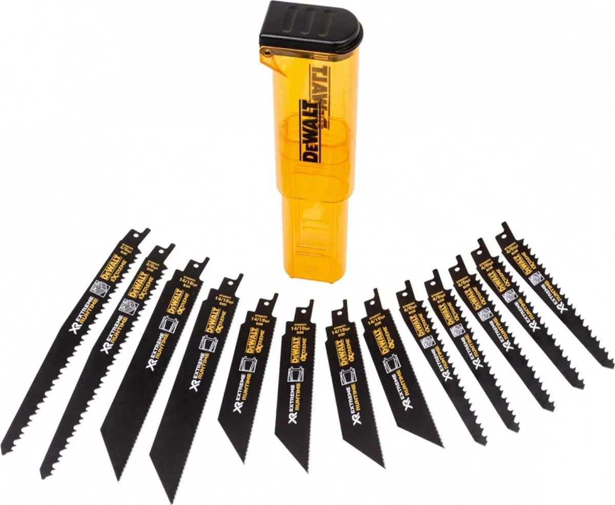 DeWalt DT99550 Reciprozaagbladen 13-delig - 152-230mm - Metaal/Hout