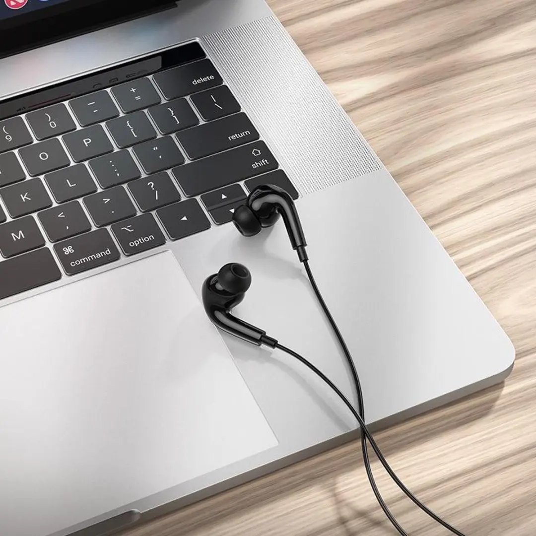 Hoco M1 Pro HCM1PAZ In-Ear Oordopjes - 120cm Kabel - Zwart