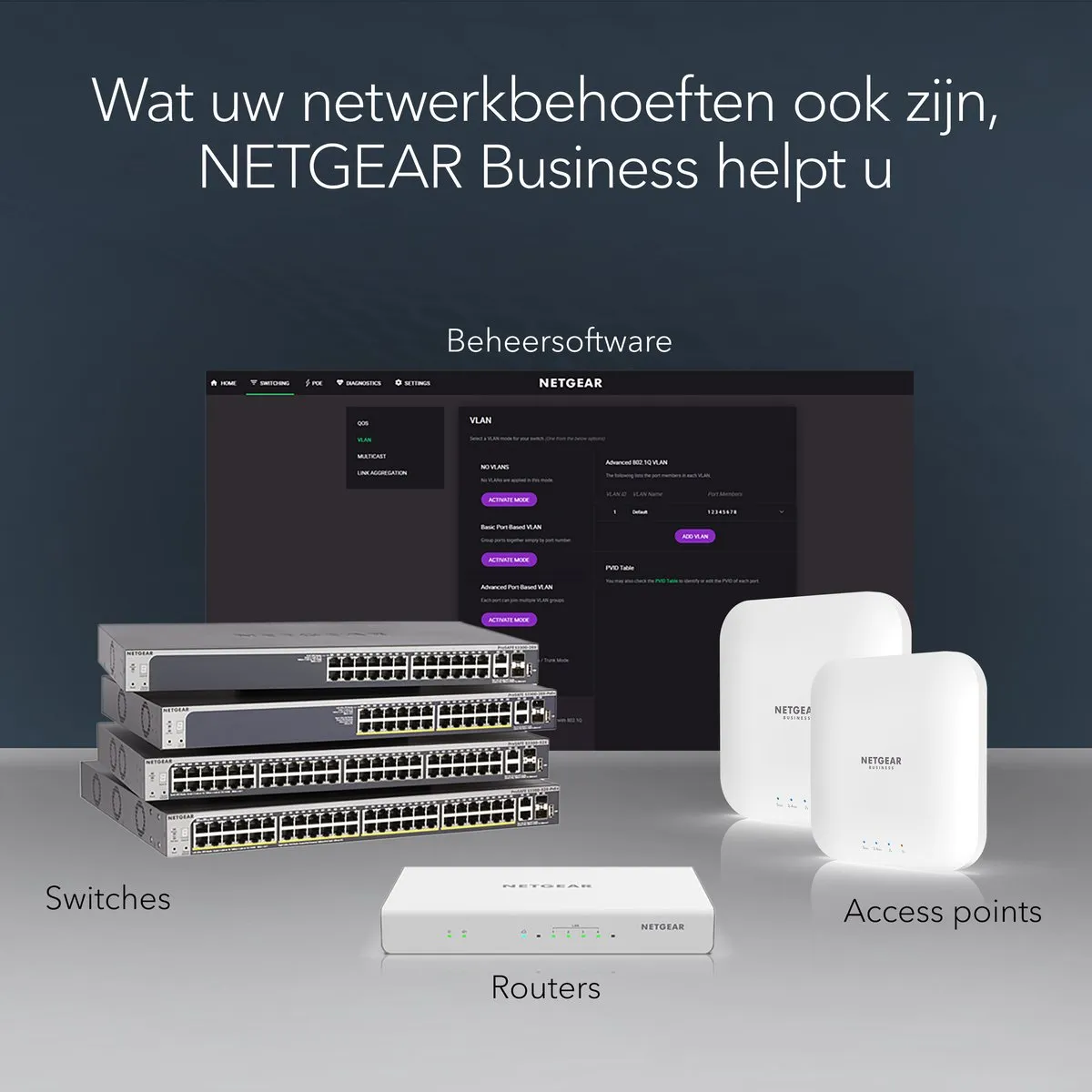 Netgear GS348PP 48-Poort PoE Switch 1Gbps - 380W