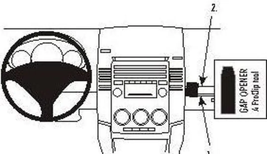 Brodit ProClip Mazda 5 2005-2010 - Zwart