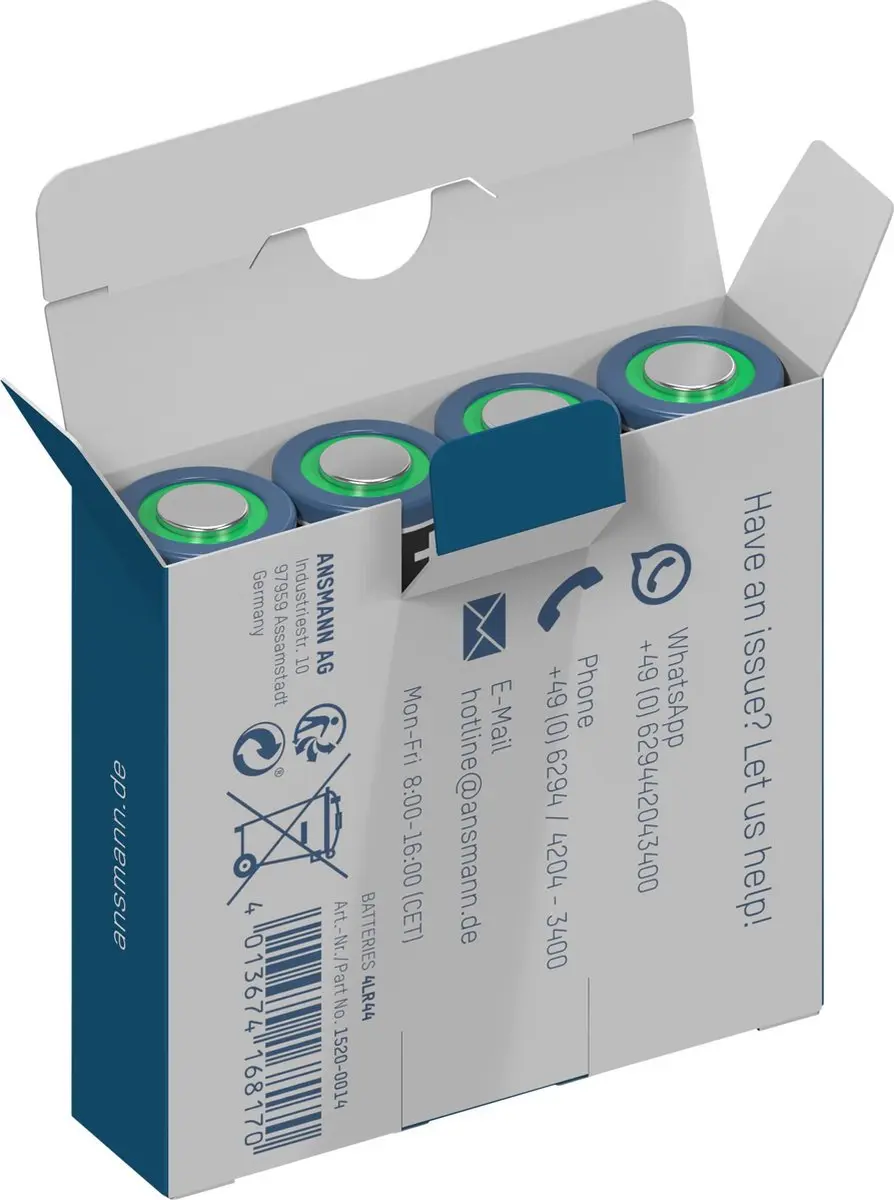 Ansmann 4LR44 Alkaline Batterij - 6V - 8 Stuks - afbeelding 6 van 6