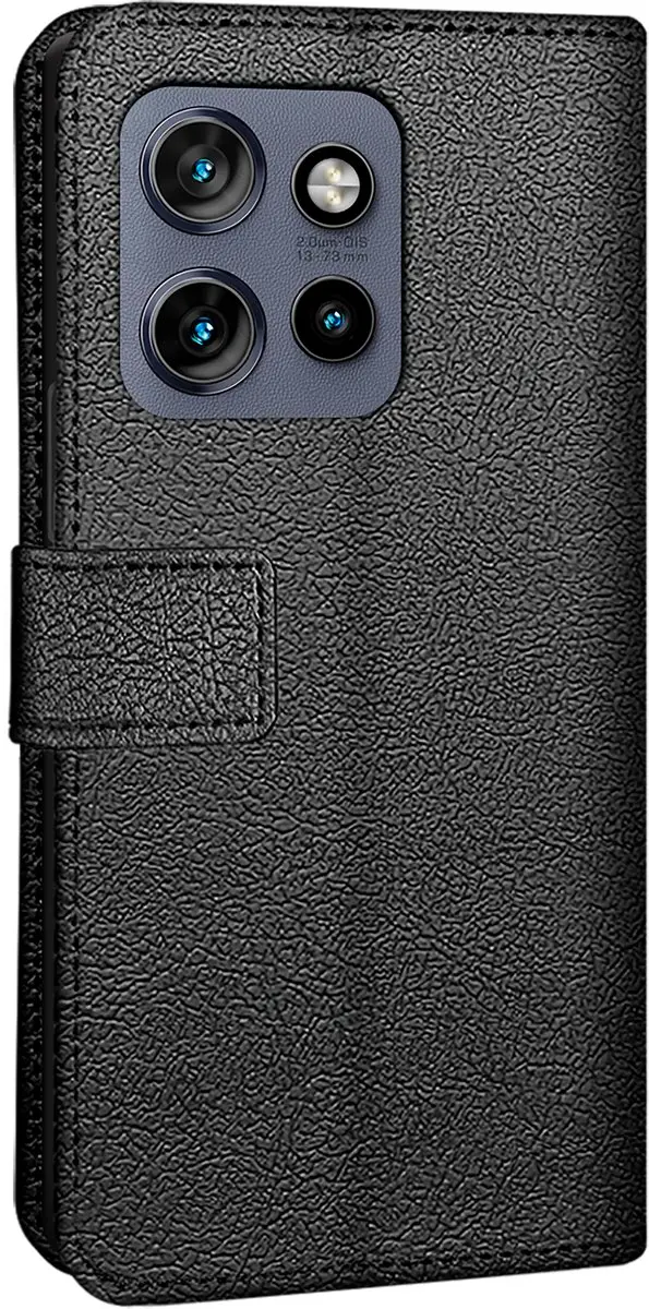 Just in Case Bookcase Classic Hoesje Motorola Edge 50 Neo - Zwart