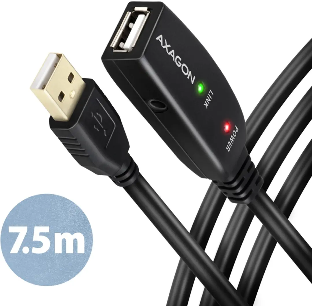 Axagon ADR-207 USB-kabel USB-A 7,5m
