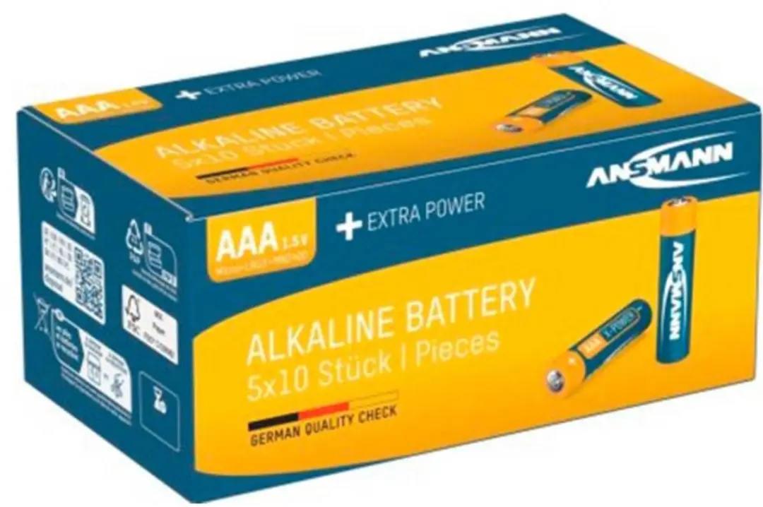 Ansmann X-Power AAA Alkaline Batterijen - 50 Stuks