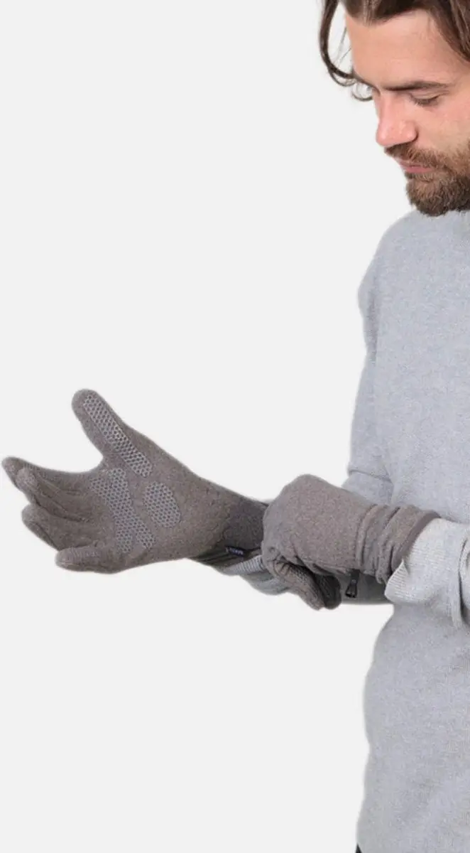 Barts Fleece Handschoenen Grijs - Maat S