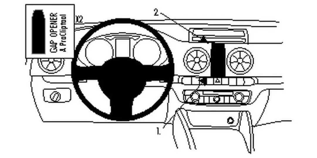 Brodit ProClip Audi A3 2013-2019 - Zwart