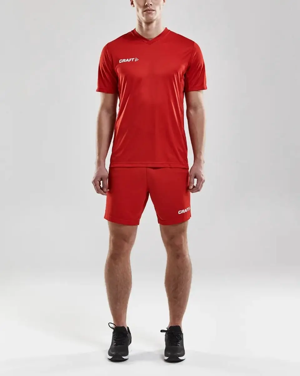 Craft Squad Solid Sportshirt Junior - Maat 158 - Rood/Wit