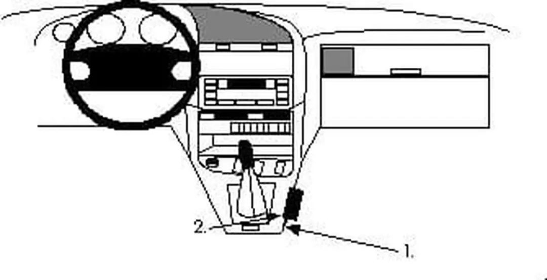 Brodit Consolehouder BMW E36 316-328 1991-1998