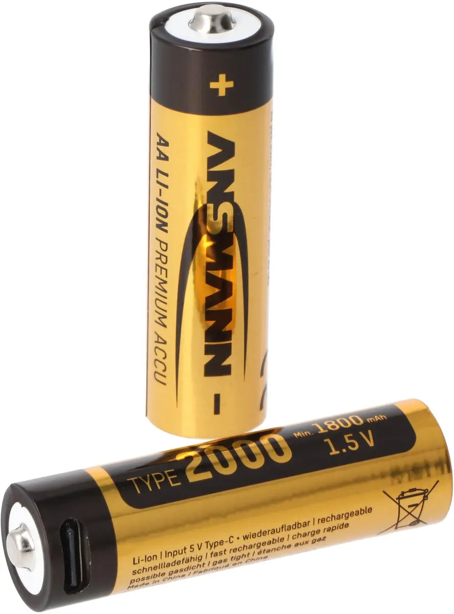 Ansmann 1312-0039 Oplaadbare AA Lithium Batterij 1800mAh - 8 Stuks - afbeelding 6 van 6