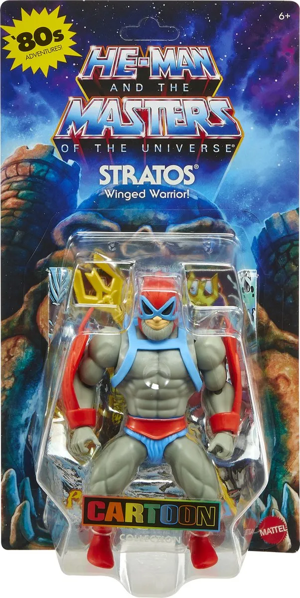 Mattel Masters of the Universe Origins Stratos Action Figuur - 14cm - Multicolor