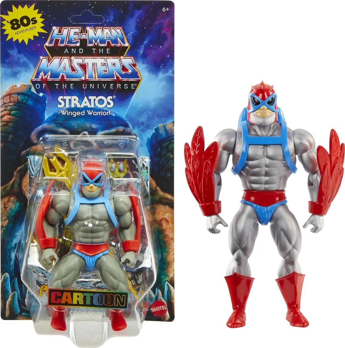 Mattel Masters of the Universe Origins Stratos Action Figuur - 14cm - Multicolor - afbeelding 6 van 6