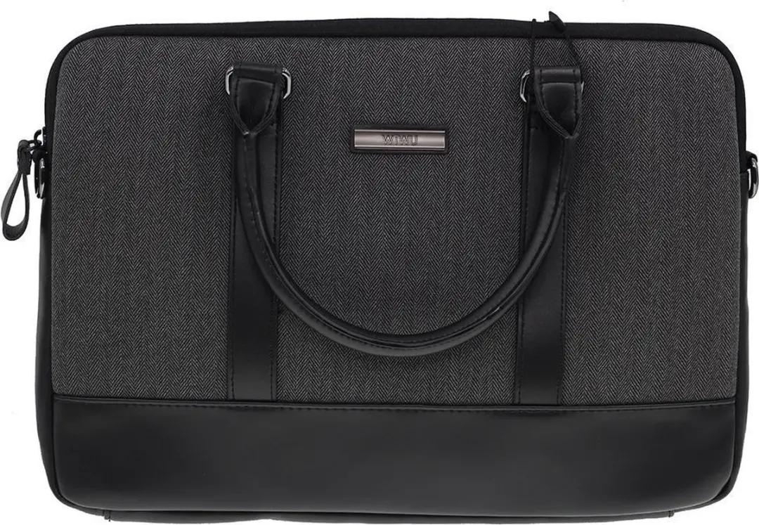 WiWu London Brief Case Laptoptas 13.3" - Grijs