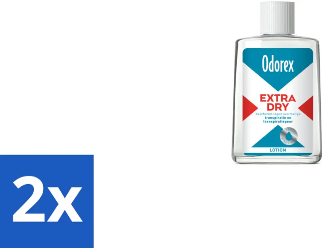 Odorex Extra Dry Lotion 100ml (2x50ml) - Overmatig Zweten