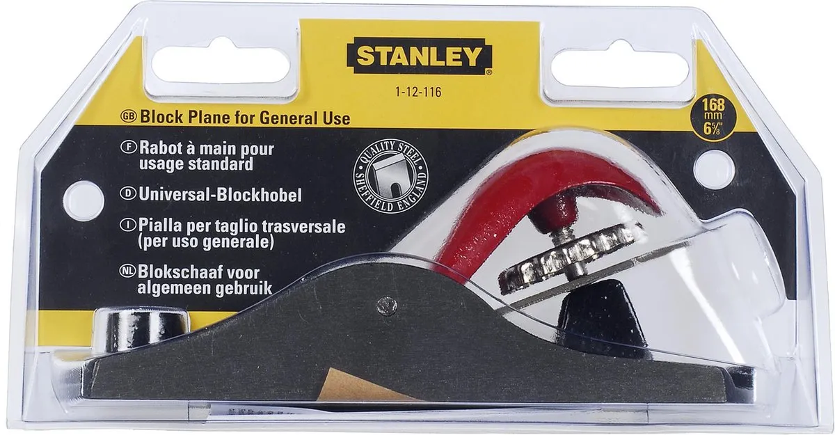 Stanley Blokschaaf 110 180mm - Hout