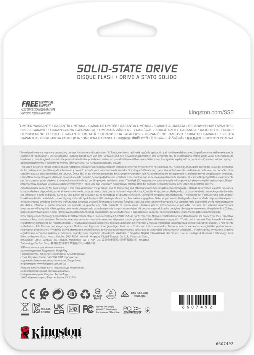 Kingston 1000G FURY RENEGADE M.2 2280 SSD 1TB