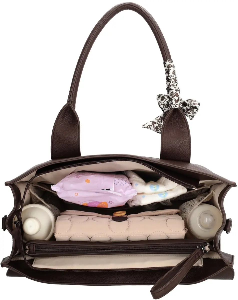 Charm London Bond Luiertas - Donkerbruin