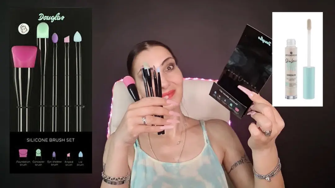Douglas Siliconen Make-up Borstel Set 5-delig - o.a. Foundation/Concealer