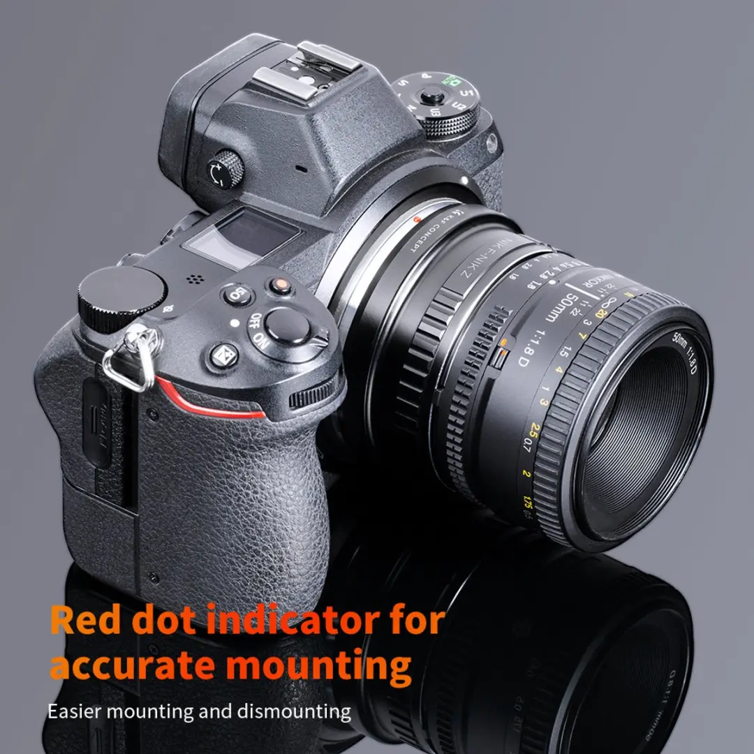 K&F Concept Nikon F-Z Adapter KF06.372 - Zwart