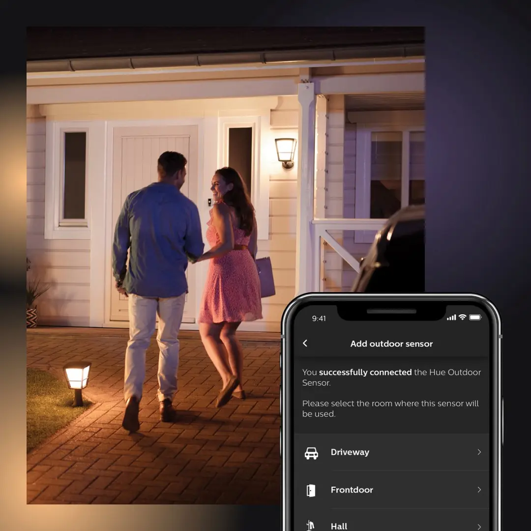 Philips Hue Outdoor Bewegingsensor - 2 Stuks - Zwart