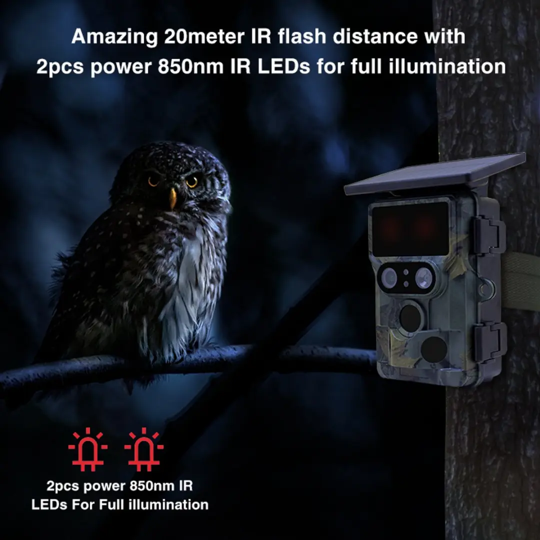 Stealth Gear Nightjar Dual-Cam Solar 4K Wildcamera - Camouflage - afbeelding 5 van 6