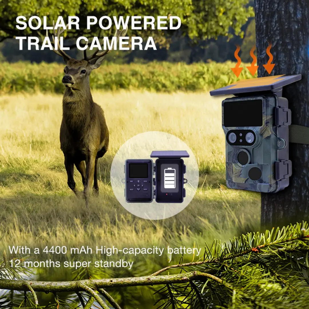 Stealth Gear Nightjar Dual-Cam Solar 4K Wildcamera - Camouflage - afbeelding 4 van 6